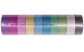 Rico Design Washi Tape  Glitter bunt 1.5cm x 5m, 10 Stück