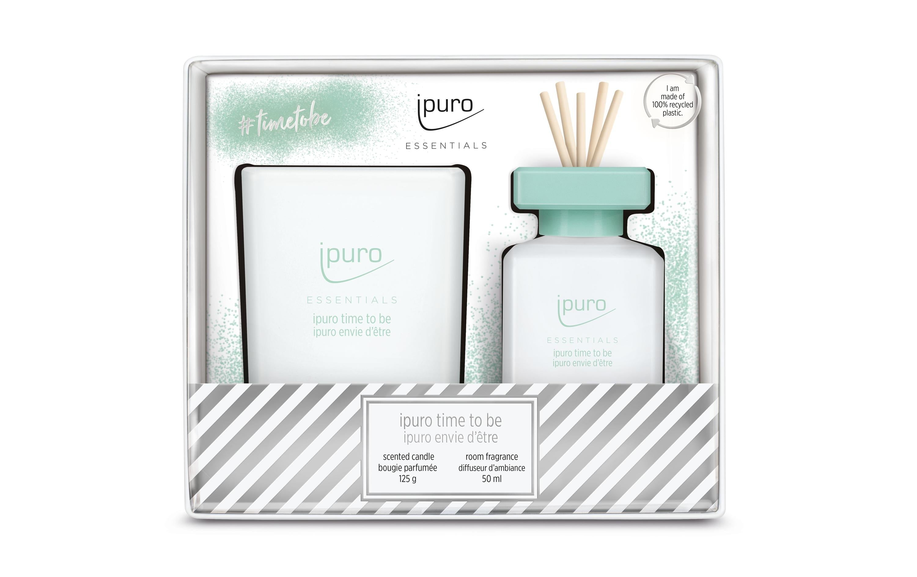 Ipuro Geschenkset time to be Young Line Raumduft: 1x50ml, 1x125g.