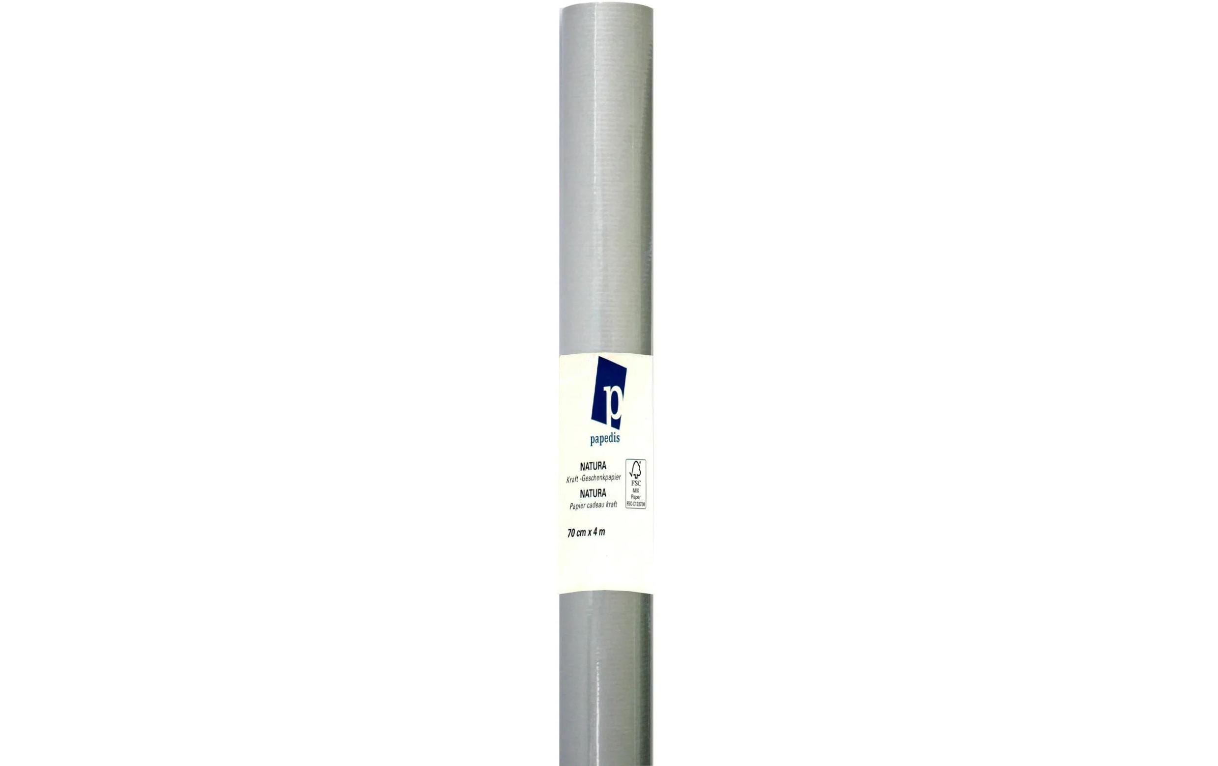 NEUTRAL Kraft-Geschenkpapier silber