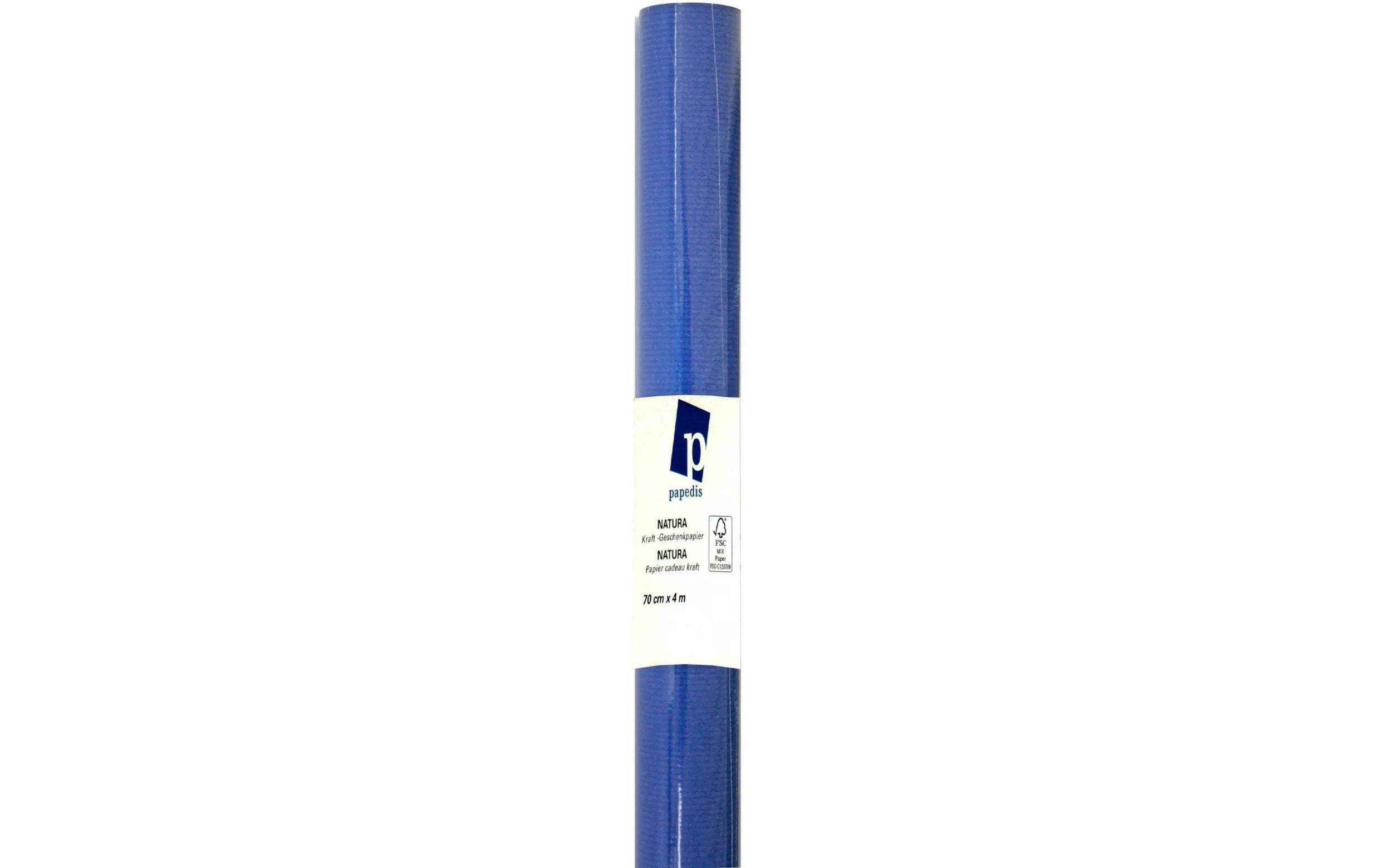 NEUTRAL Kraft-Geschenkpapier blau