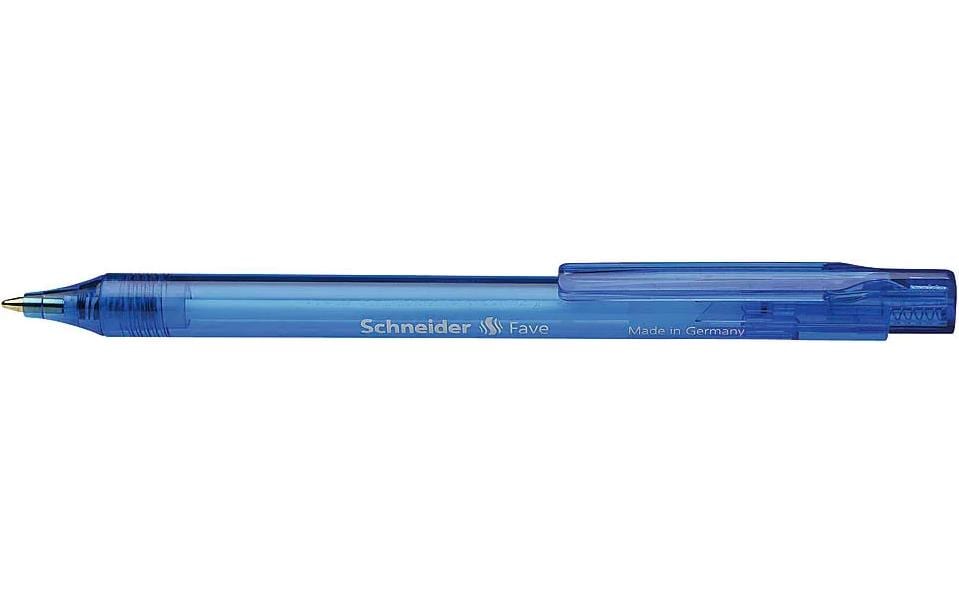 Schneider Kugelschreiber Fave blau, 50er Pack