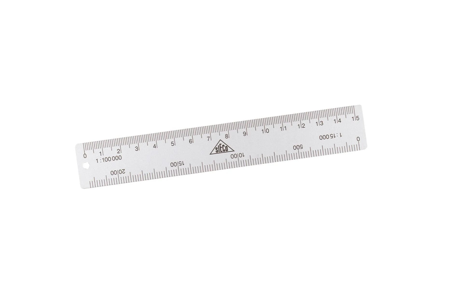 Sieco Kartenmassstab 15 cm, Alu