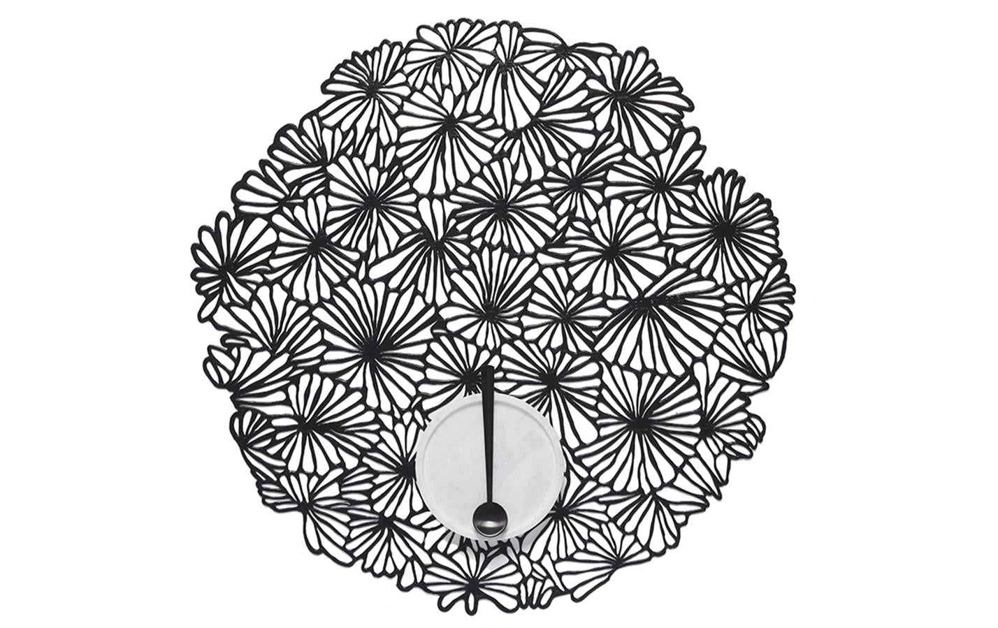 Chilewich Tischset Daisy 1 Stück Black, Round 38 × 38 cm