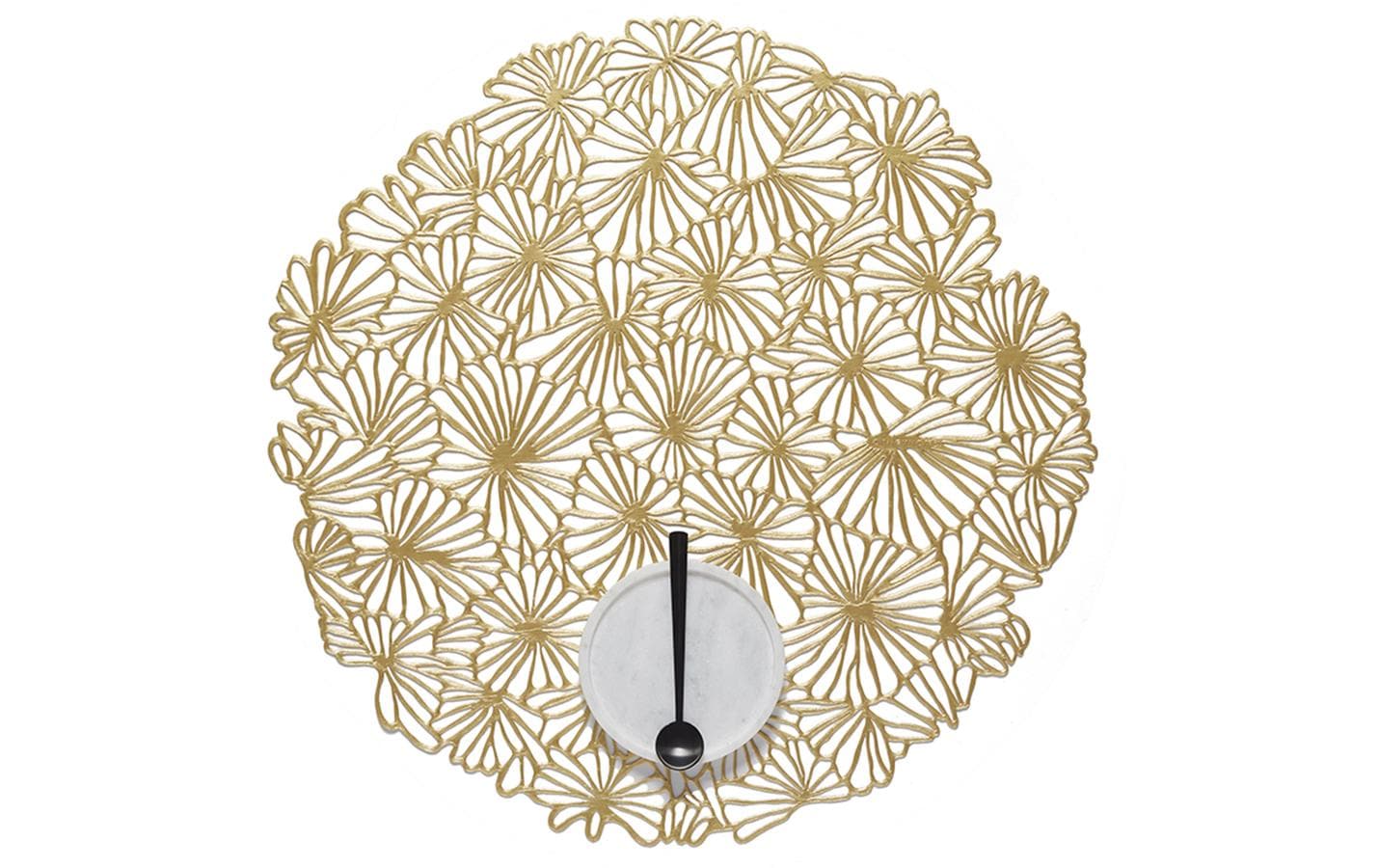 Chilewich Tischset Daisy 1 Stück Gildet, Round 38 × 38 cm