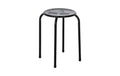 COCON Hocker Schwarz Metall, Traglast 120kg