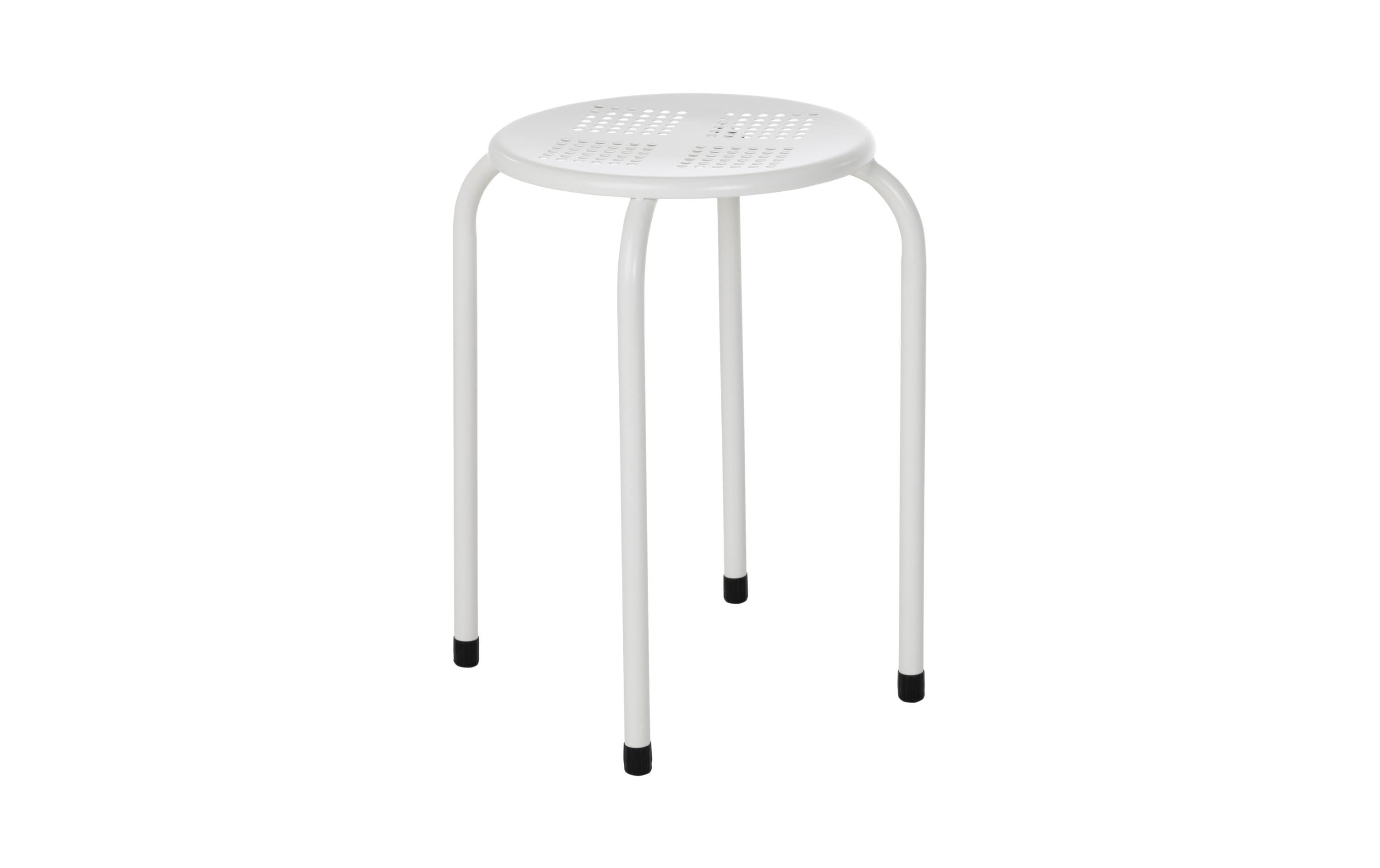 COCON Hocker Weiss Metall, Traglast 120kg