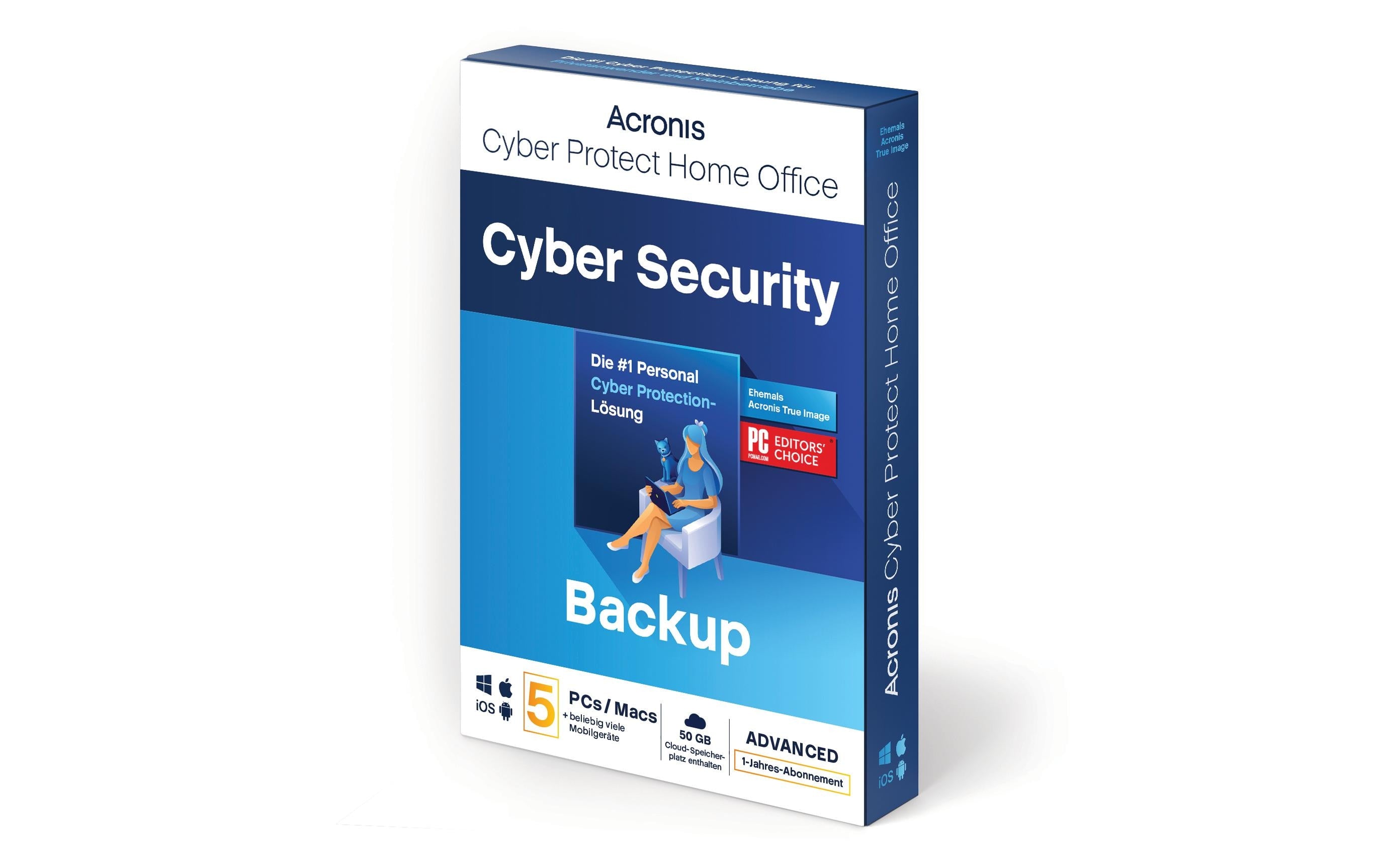 Cyber Protect Home Office Security Edition Box, Subscription, 1yr, 5 PC, 50GB
