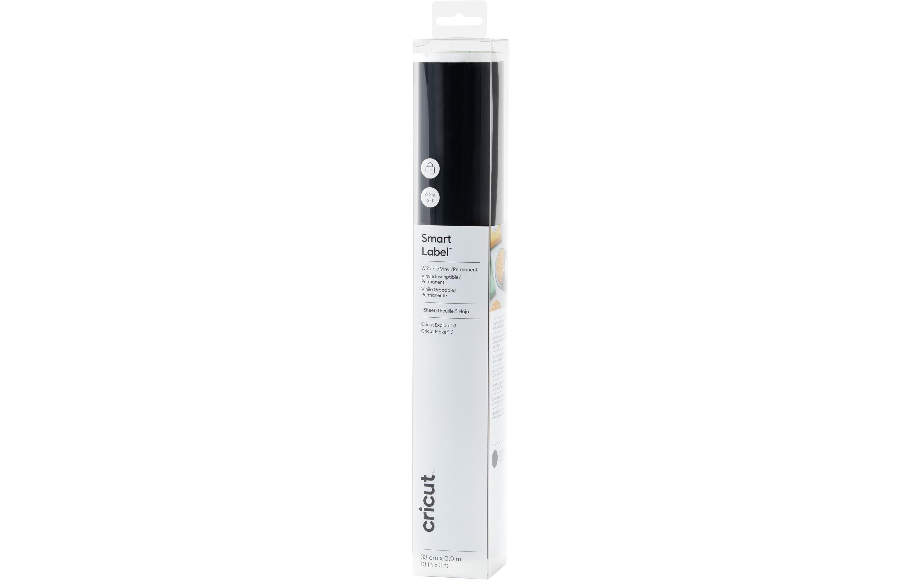 Cricut Vinylfolie Smart beschreibbar schw. 33 x 91 cm, permenant