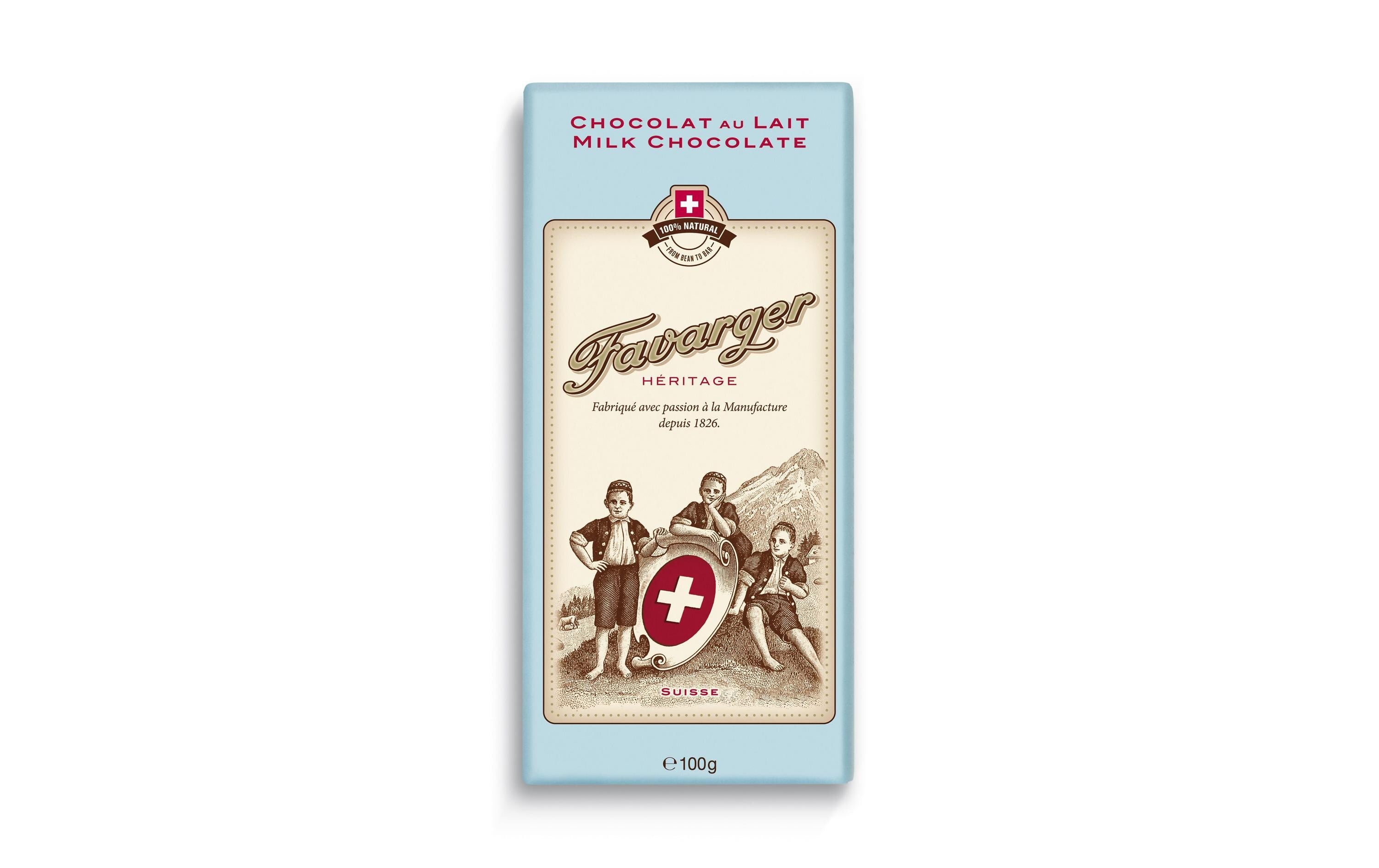 Tafelschokolade Héritage Milch 100g