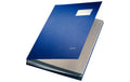 Leitz Unterschriftsmappe A4 blau, 24x2.8x34cm, 20 Fächer