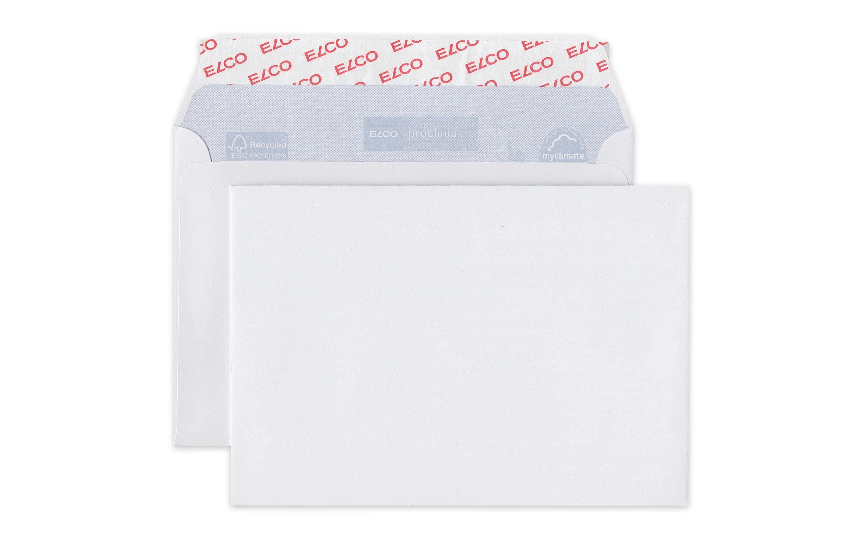 Elco Couverts Proclima, 50 Stk C6, ohne Fenster, 100 g/m²