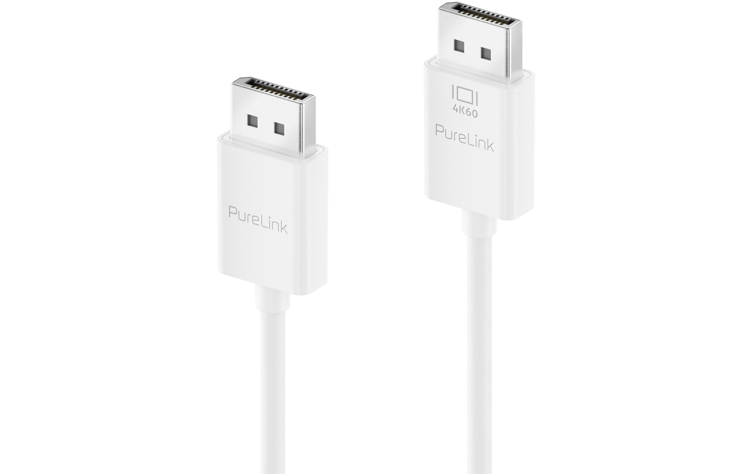 Purelink Displayport Kabel, 3m 4K60Hz, iSerie, Farbe: weiss
