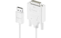 Purelink Displayport auf DVI Kabel, 2m 1920x1200, iSerie, Farbe: weiss