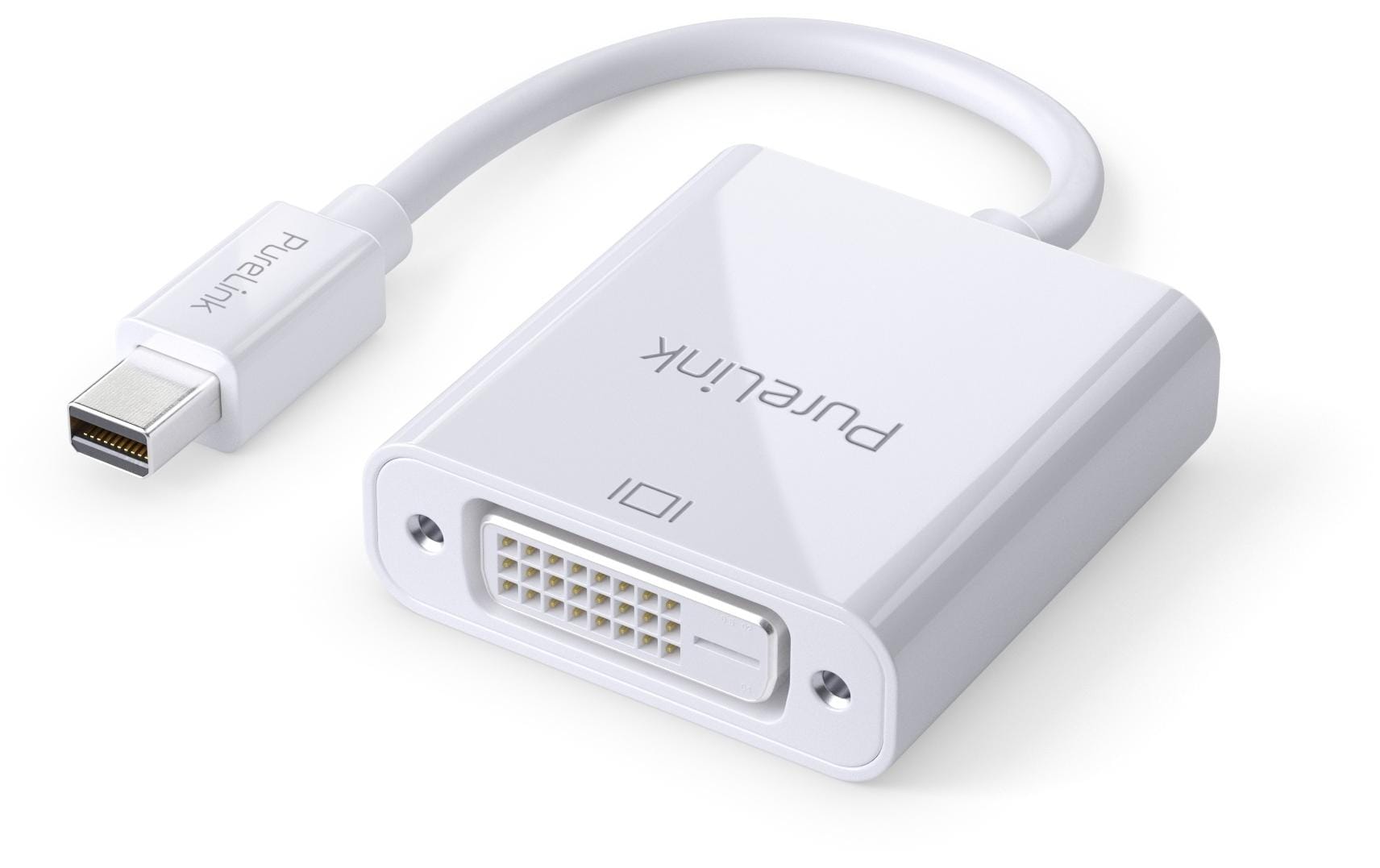 PureLink Mini DisplayPort auf DVI AD, 10cm 1920x1200, iSerie, Farbe: weiss