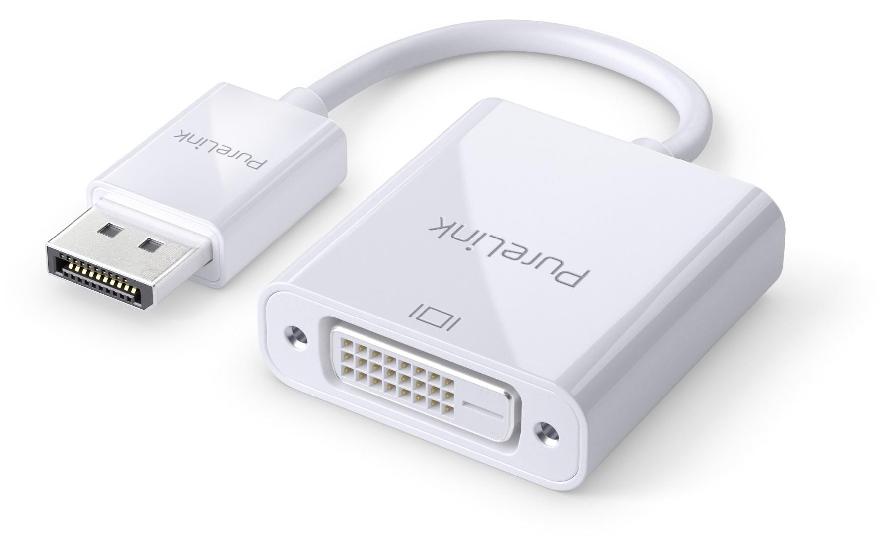 Purelink DisplayPort auf DVI Adapter, 10cm 1920x1200, iSerie, Farbe: weiss