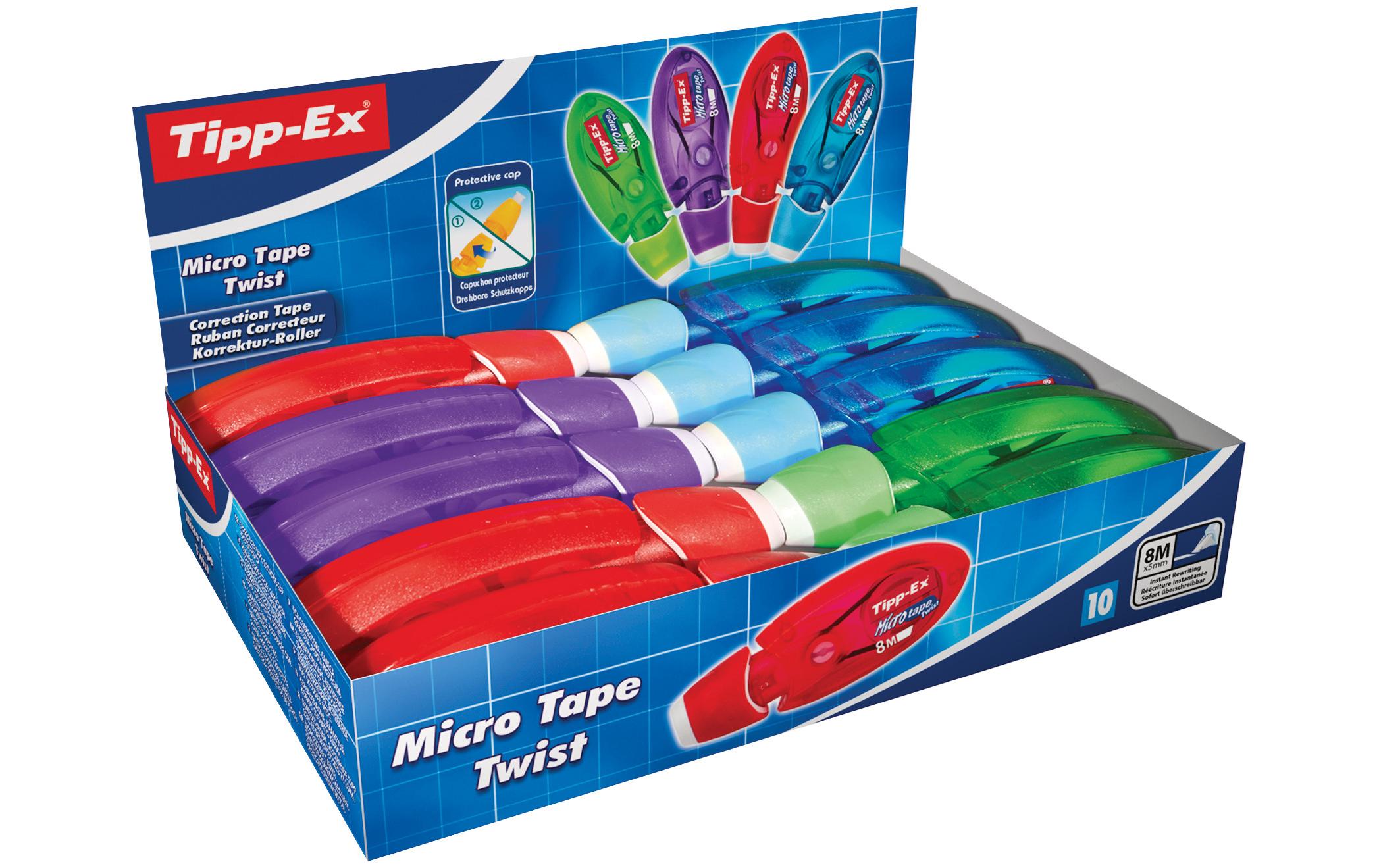 Tipp-Ex Micro Tape Twist Korrekturroller 8m x 5mm, 10er Box