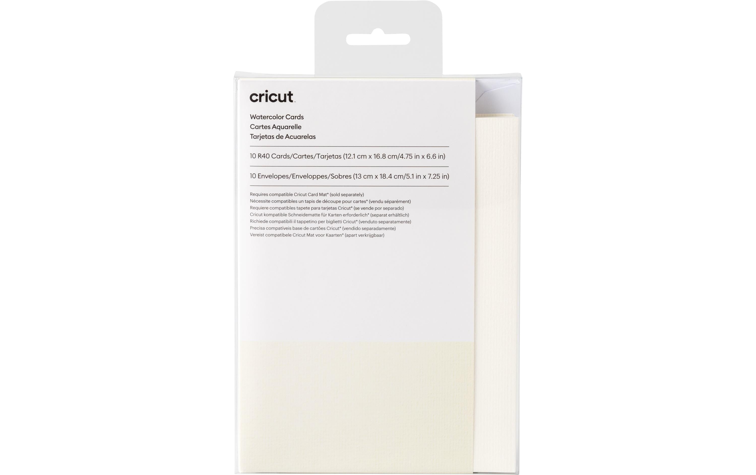 Cricut Kartenset für Wasserfarben R40 10 Stück, inkl. Couvert