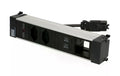 Bachmann POWER FRAME Einbaurahmen Alu 2x T13, 1x USB-A/C, 1x leer