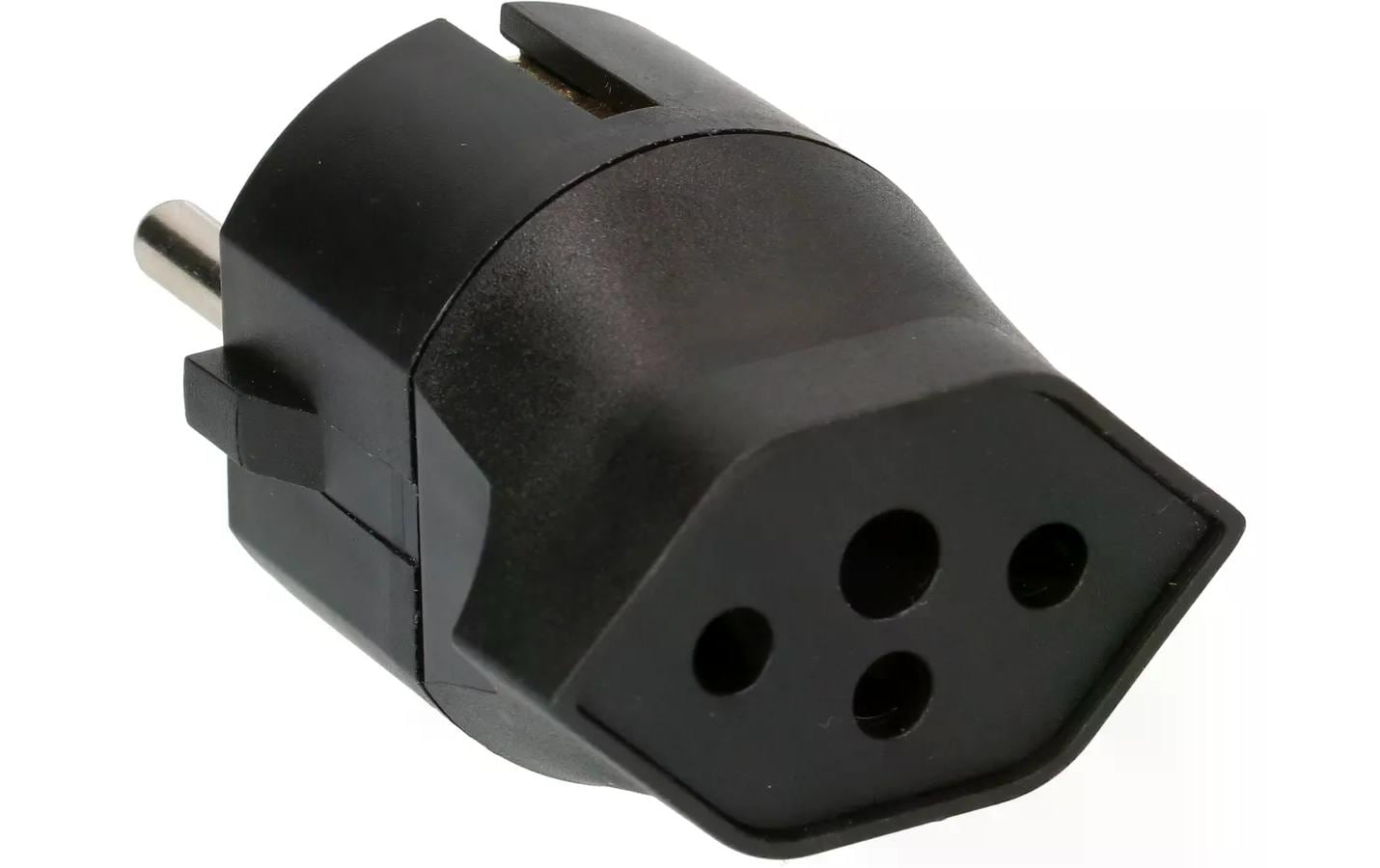 Max Hauri Fixadapter Schuko/T13 3-polig, schwarz