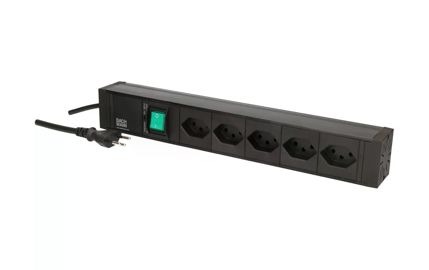 Bachmann PDU 5xT13, >1HE Schalter schwarz