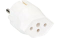 Max Hauri Fixadapter Schuko/T13 3-polig, weiss