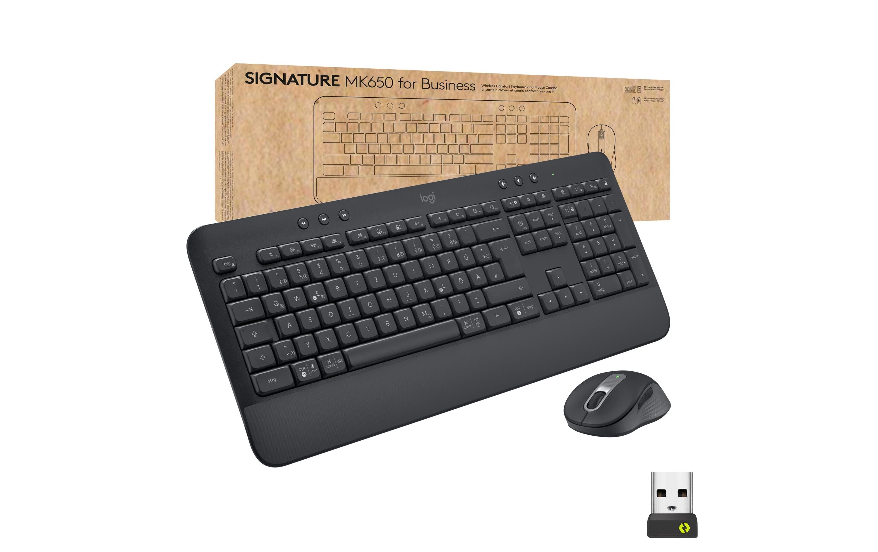 Logitech MK650 for Business graphite Logi Bolt