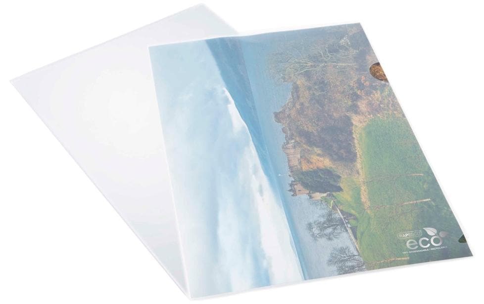 Rapesco Eco Sichtmappen, 25 Stk transparent
