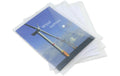 Rapesco Eco Dokumentenmap.m.Druckknopf,5Stk transparent