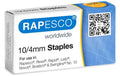 Rapesco Heftklammern Nr. 10, 20x1000 Stk N. 10, 10/4, Schenkellänge 4 mm