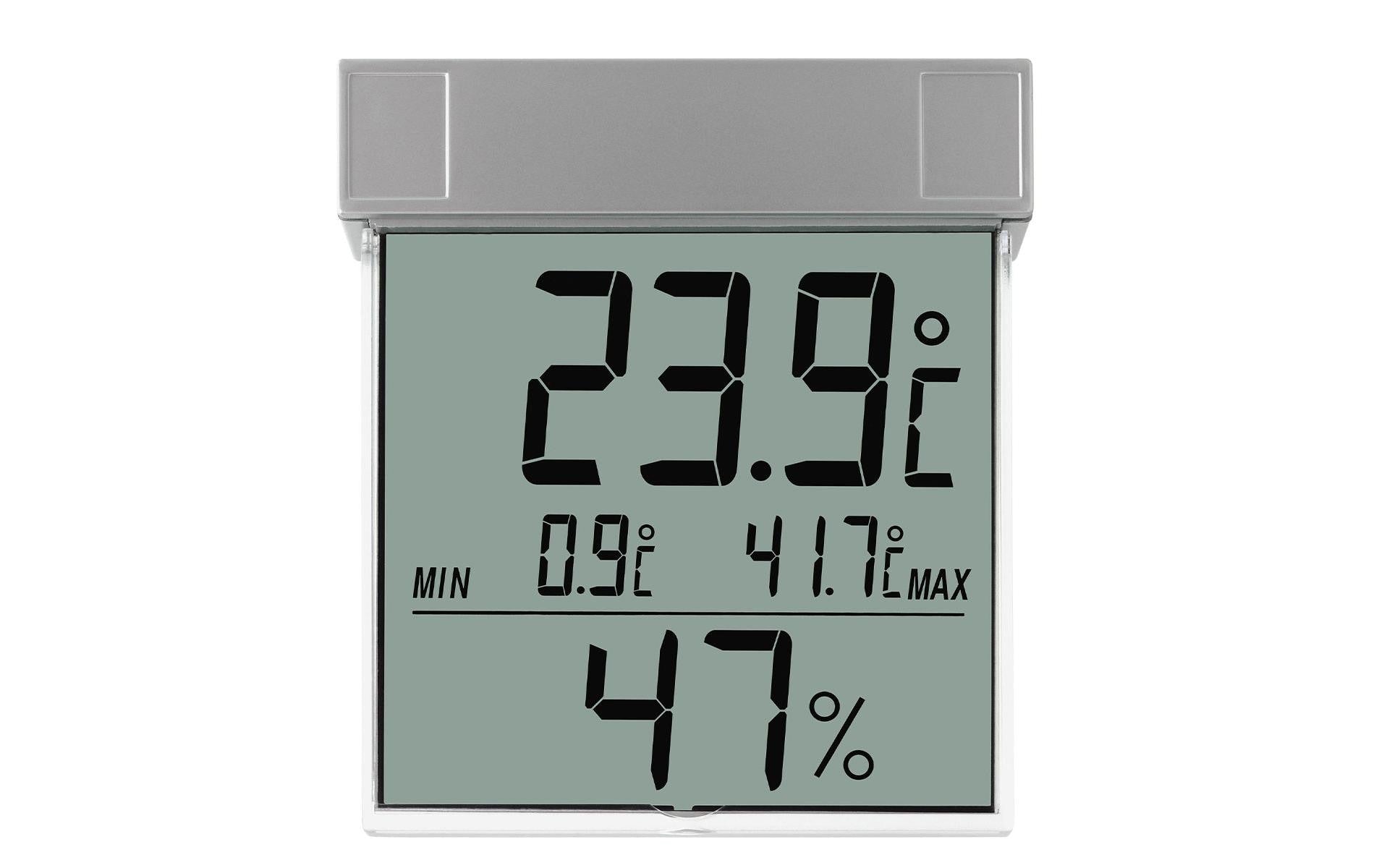 TFA Digitales Fenster-Thermo-Hygrometer Mit grossem Display