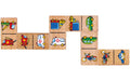 Kinderspiel Domino aus Holz
