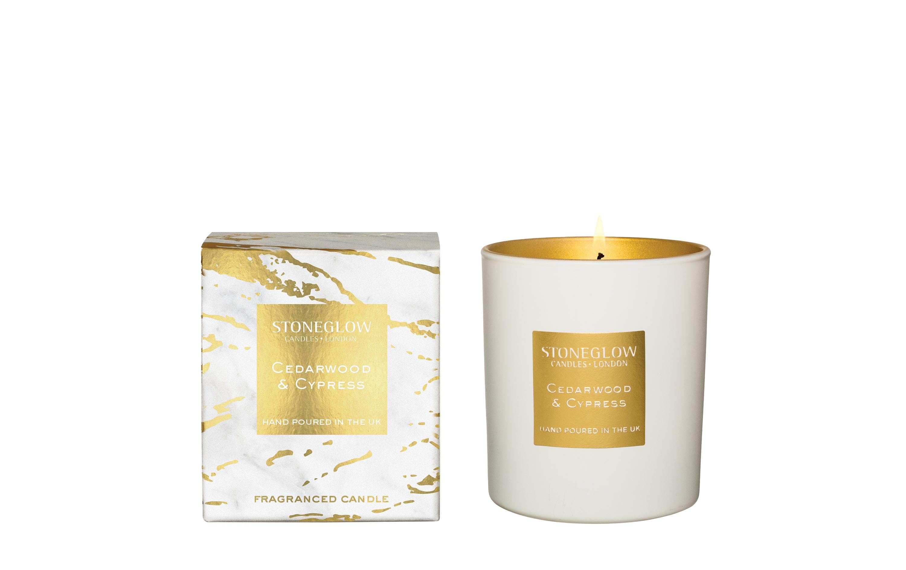 Stoneglow Duftkerze Cedarwood & Cypress 220g