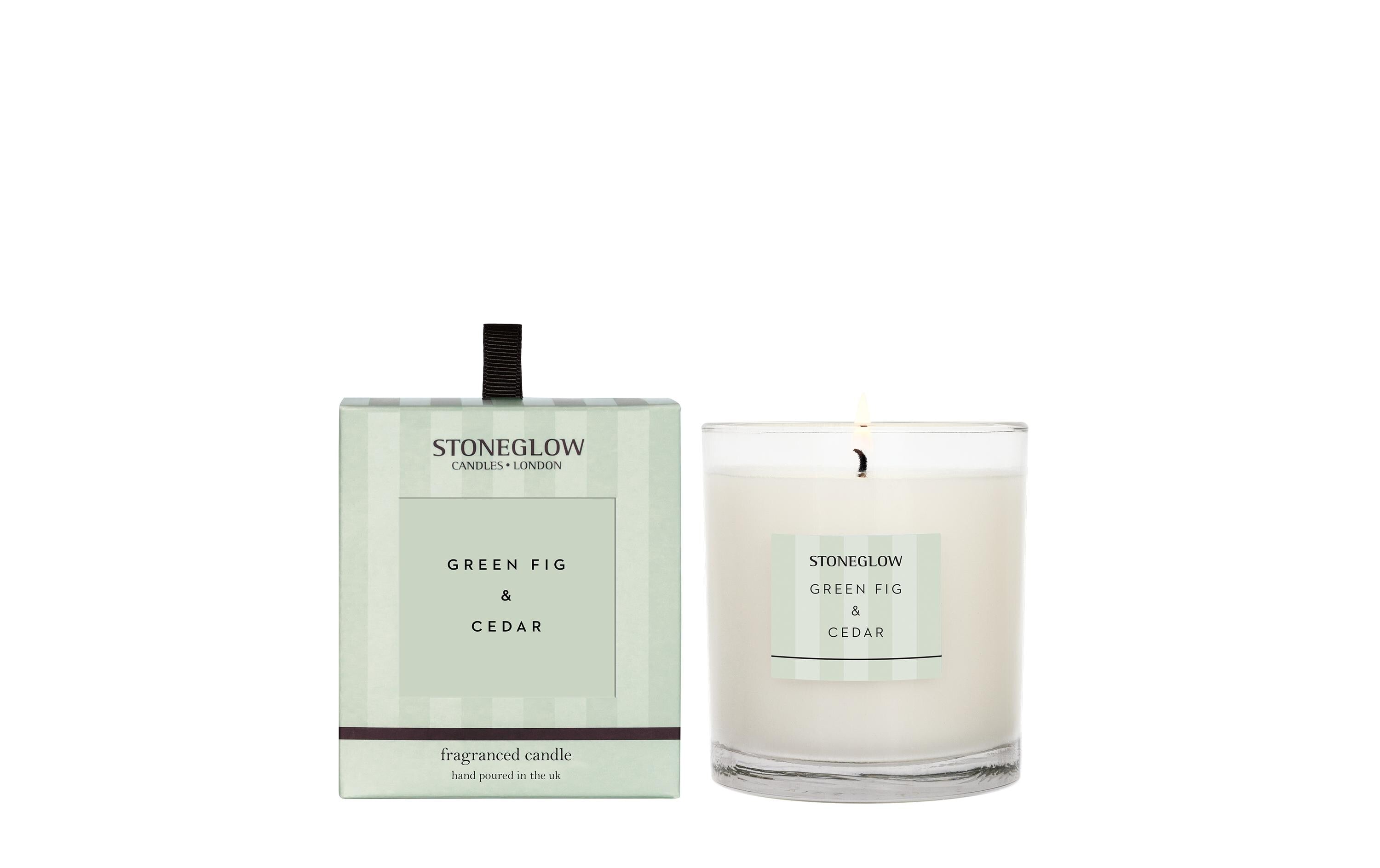 Stoneglow Duftkerze Green Fig & Cedar 220g