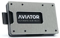 Aviator Wallet SLIDE brusehd silver