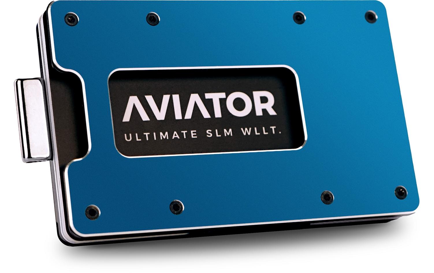 Aviator Wallet SLIDE AirTag galactic blue