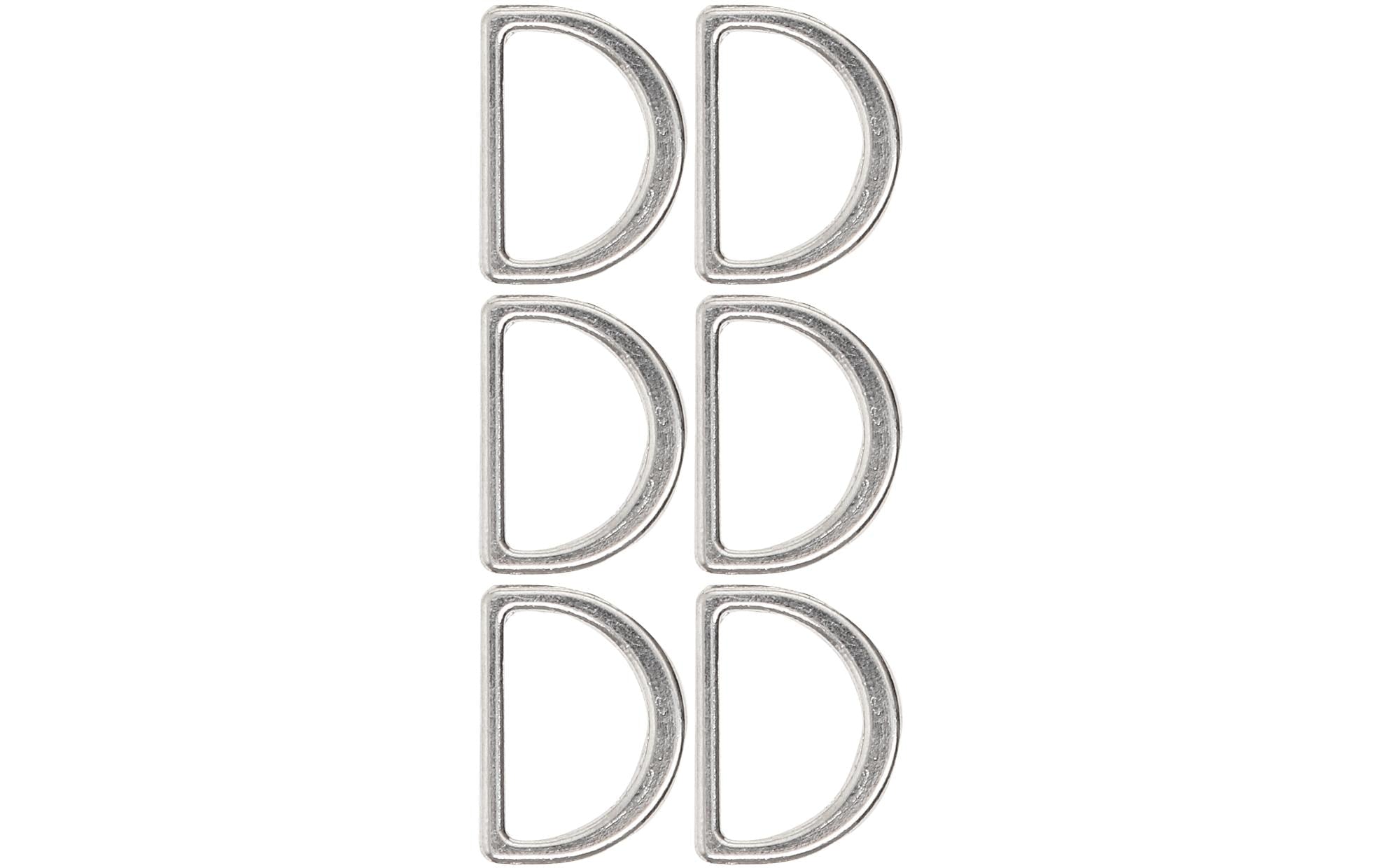 lalana D-ring flach 25x20 mm, 6 Stück