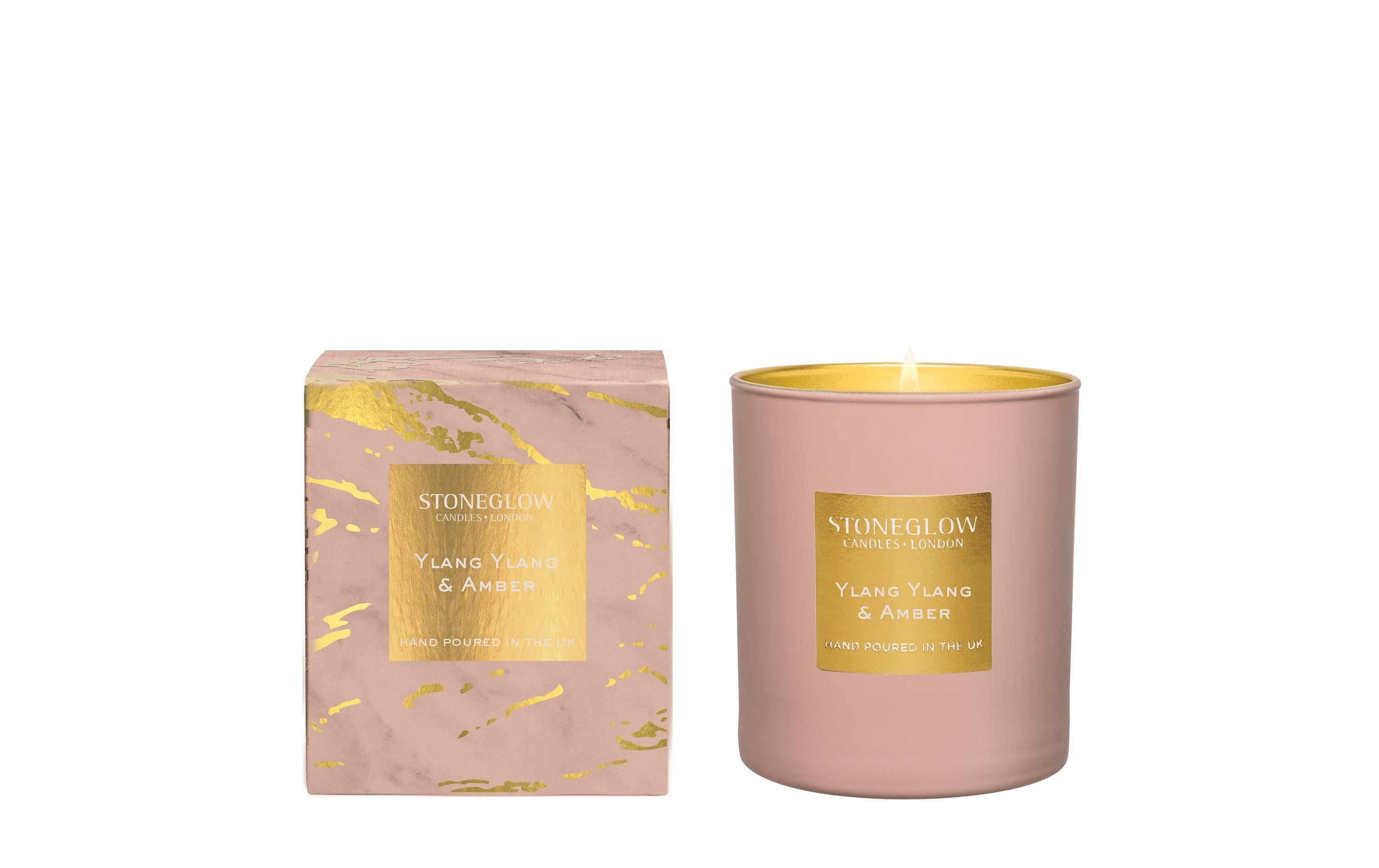 Stoneglow Duftkerze Ylang Ylang & Amber 220g