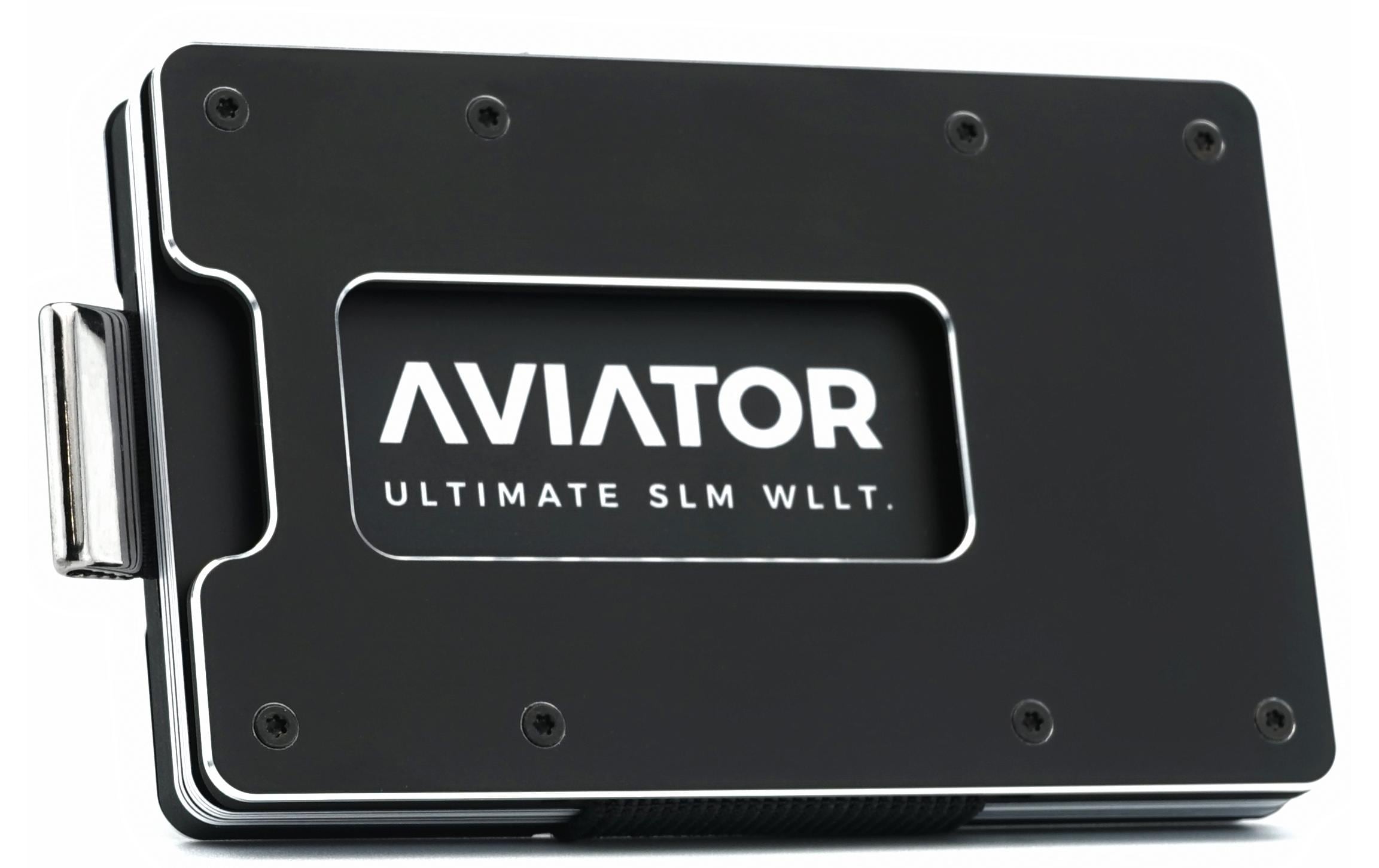 Aviator Wallet SLIDE obsidian black
