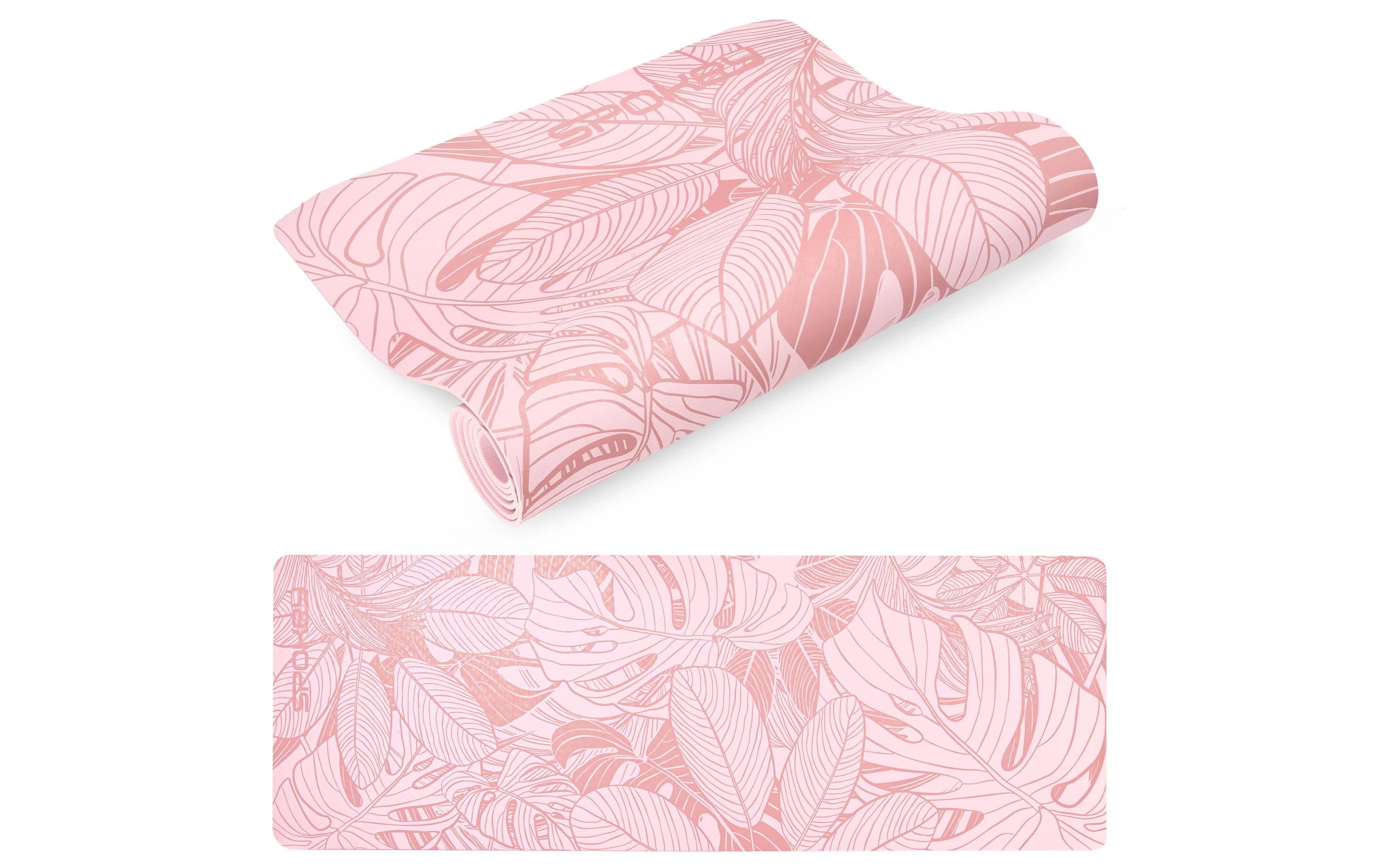 SPOKEY LEAF Yogamatte rosa