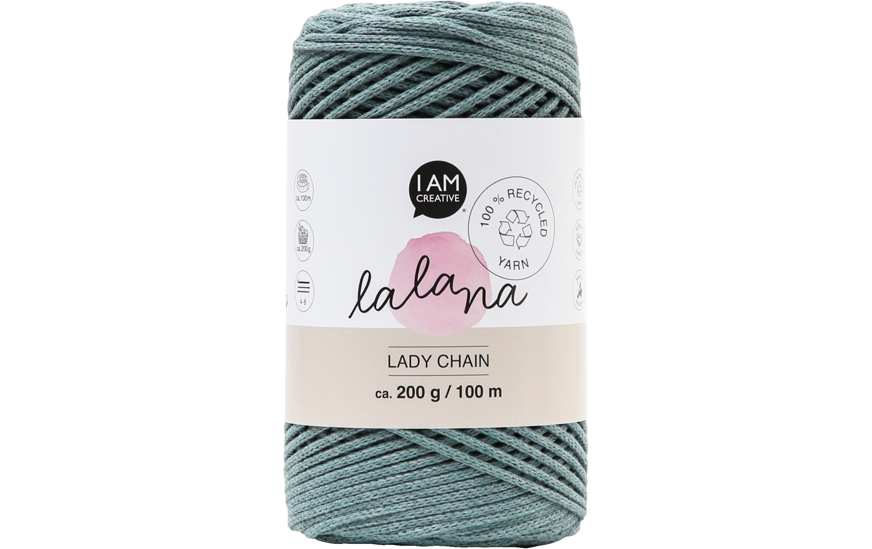 lalana Wolle Lady chain salvia 200 g, ca. 100 m