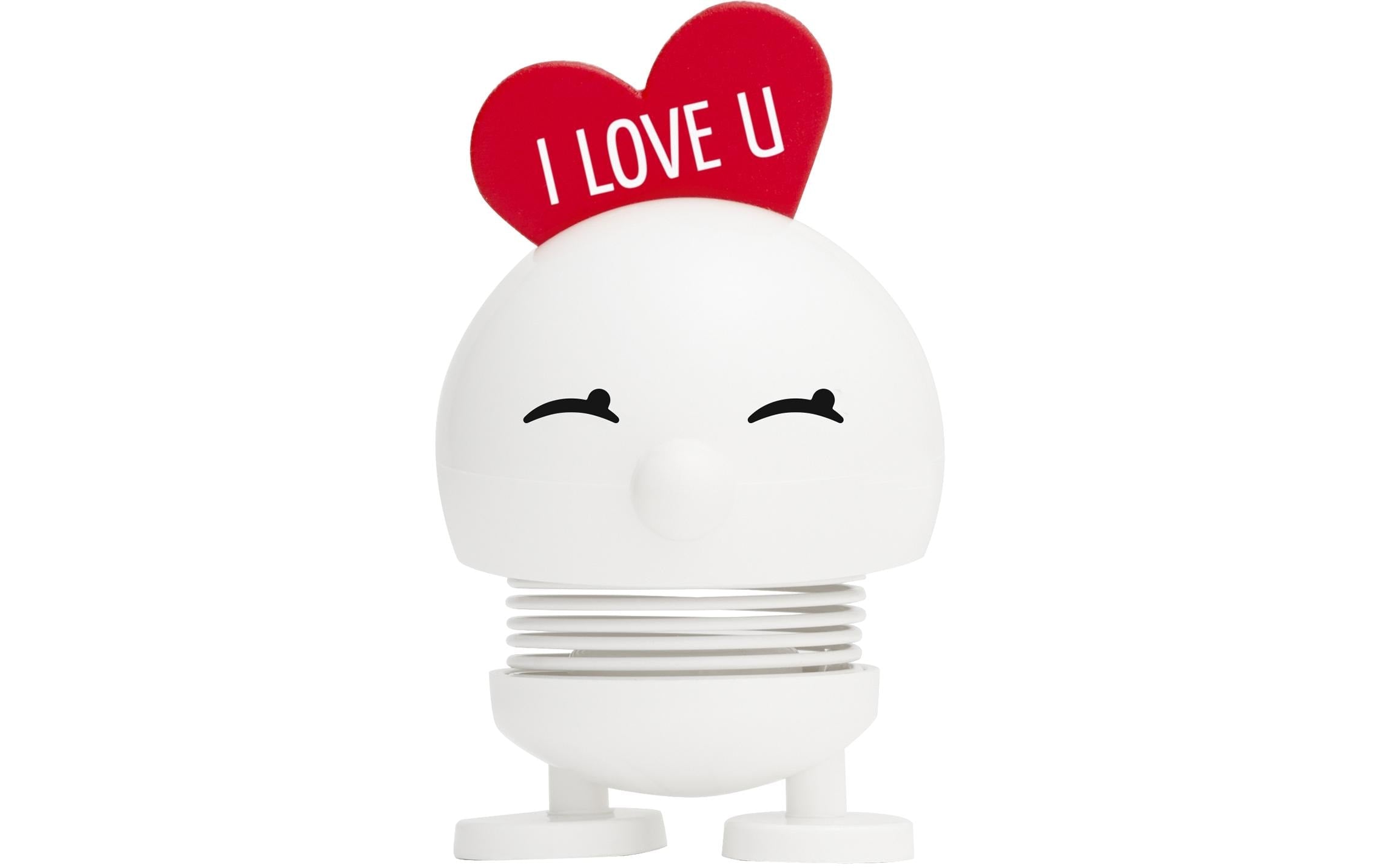 Hoptimist Aufsteller Bimble Love, Gr. S Weiss, H:9.5, D:5cm