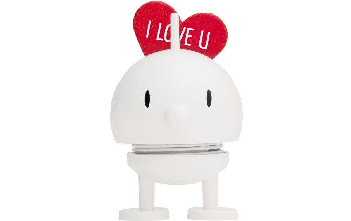 Hoptimist Aufsteller Bumble Love, Gr. S Weiss, H:9.5, D:5cm