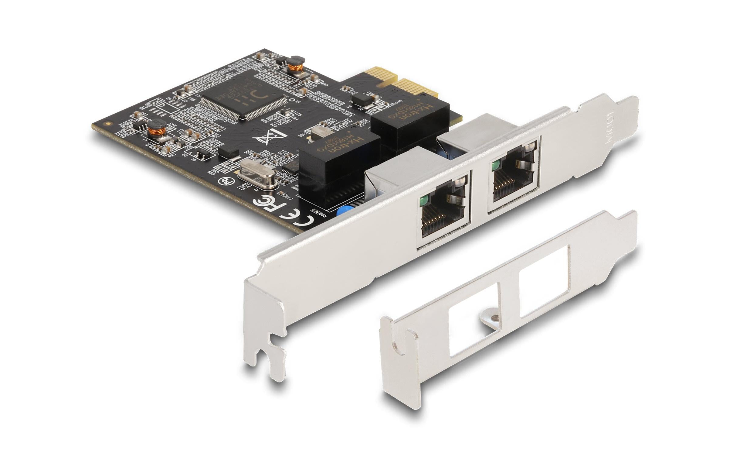 Delock PCI-Express x1 Karte 2xRJ45 Gigabit LAN, RTL8111