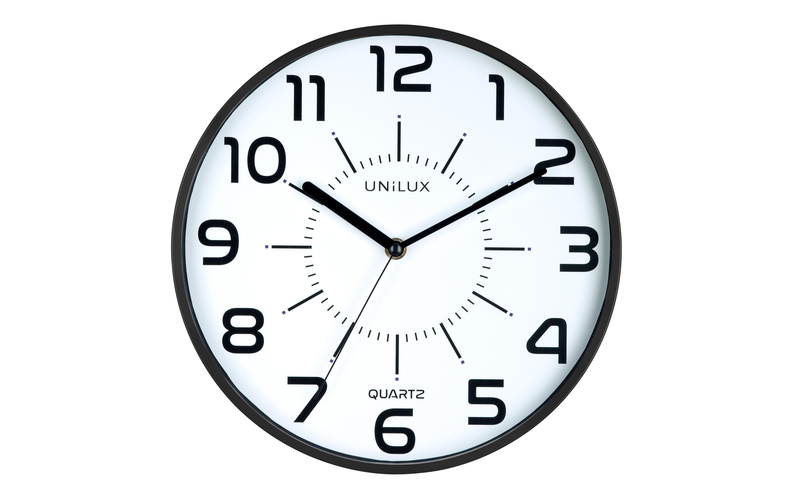 UNILUX Wanduhr POP schwarz D: 30cm, inkl. Batterien