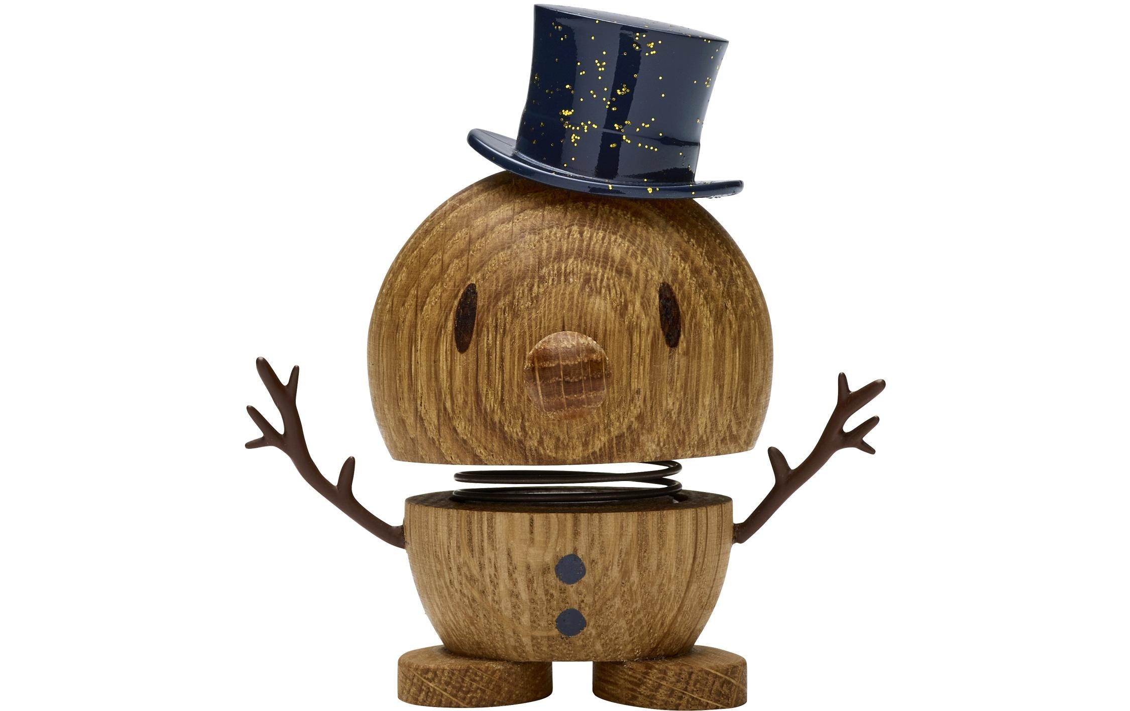 Hoptimist Aufsteller Bumble Schneemann Eichenholz, H:8: D:7.5cm