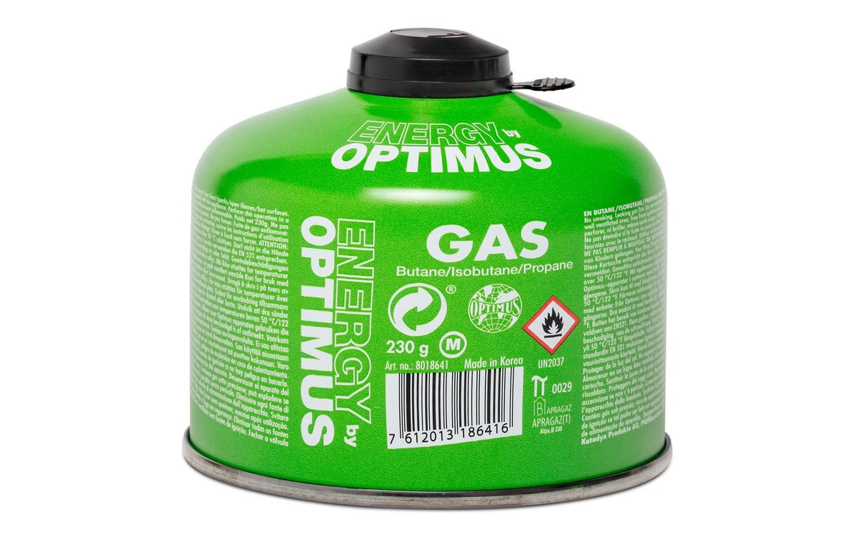 Optimus Gaskartusche 230 g Butan/Isobutan/Propan, EN417 Schraubgewinde