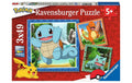Puzzle Glumanda, Bisasam u.Schiggy Alter ab: 5+, 3x49 Teile