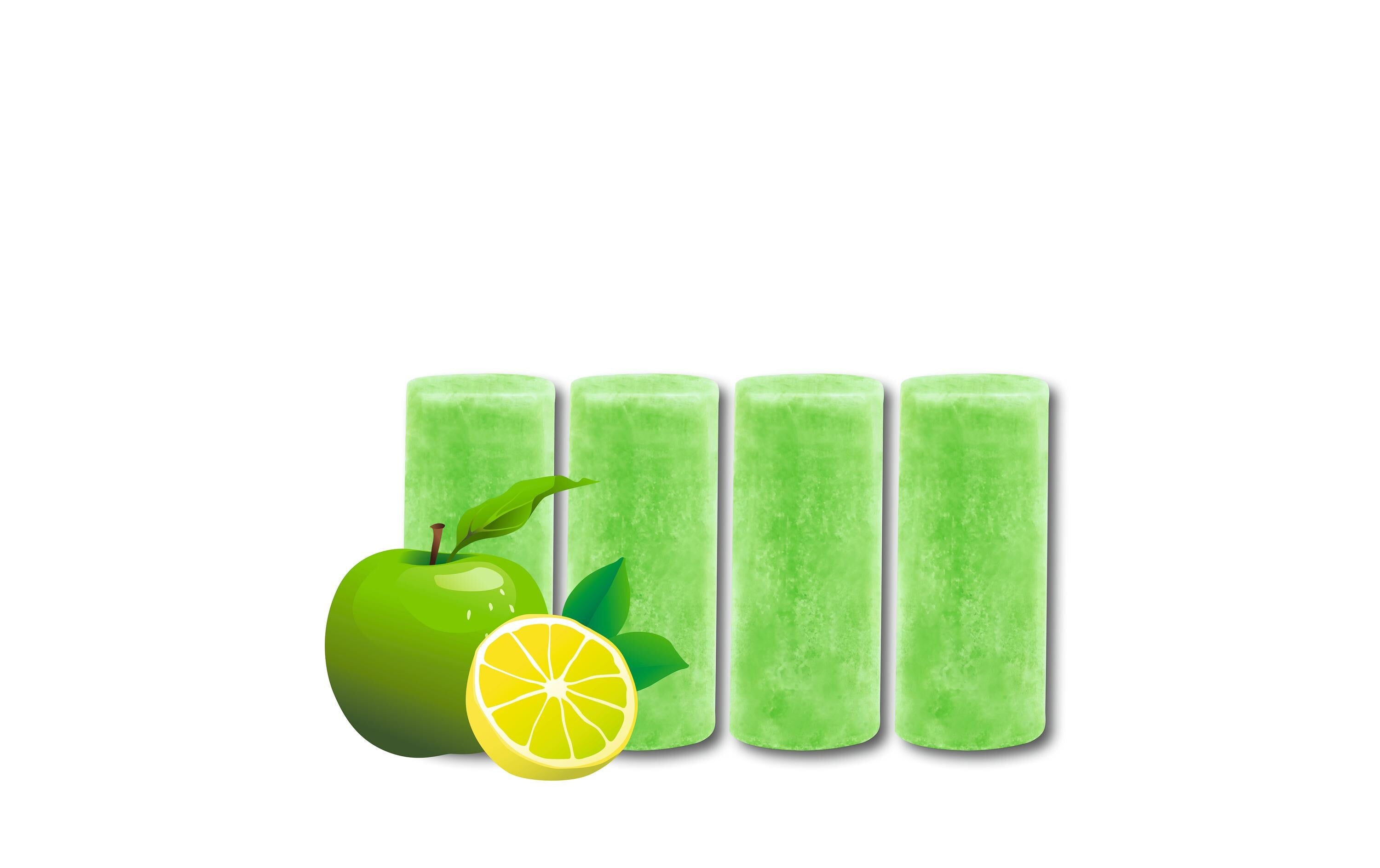 Abfluss-Fee Duftstein für LED Abfluss Apfel-Zitrone, 4 Stück, Nachfülls.