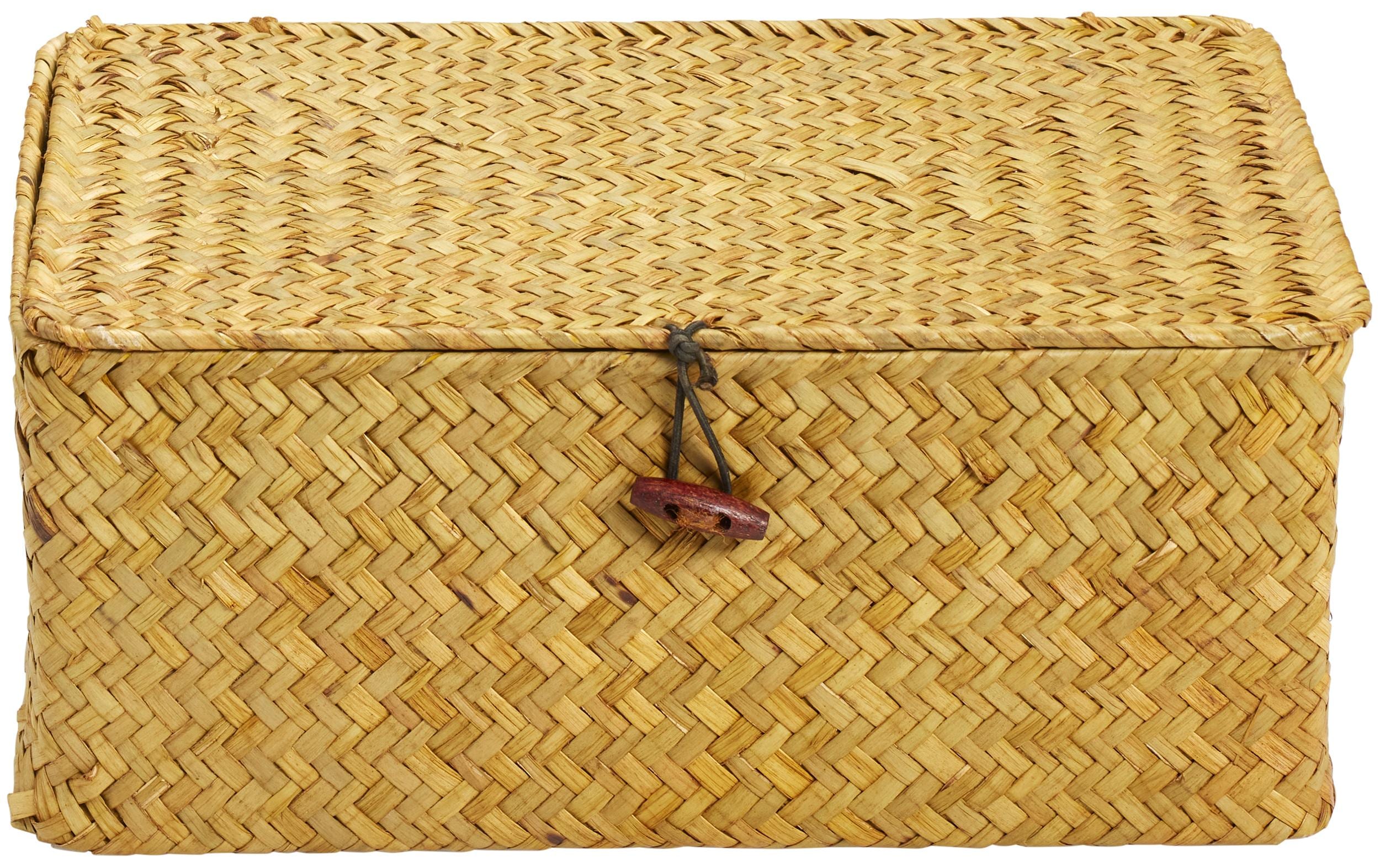 diaqua Aufbewahrungskorb aus Stroh, Nature 29x19x13 cm