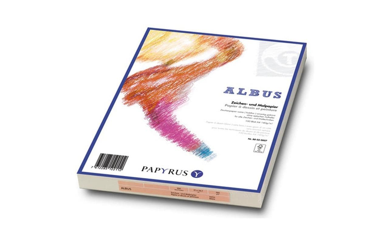 Schulzeichenpapier Albus blanco, 100 Stk 160 gm², A4